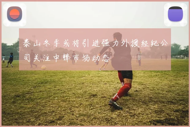 泰山冬季或将引进强力外援经纪公司关注中锋市场动态